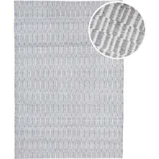 AXI Ibiza Outdoor-Teppich, Grau, Rechteckig | Gartenteppich für kleine Sitzbereiche | Außenteppich für Garten / Balkon / Terrasse 140x120cm / Dicke: - Grau