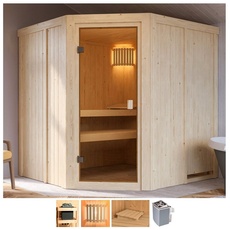 Bild Sauna »Hilda«, 4,5-kW-Ofen mit int. Steuerung, beige