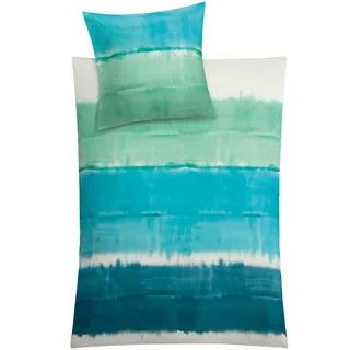 KLEINE WOLKE Long Beach Gestreift Blau 135 x 200 cm + 80 x 80 cm