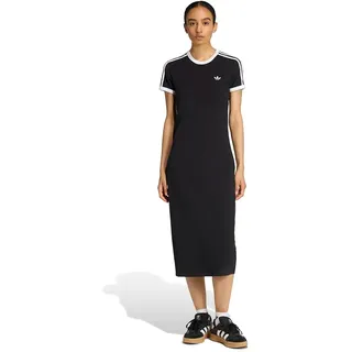 adidas Shirtkleid Schwarz/Weiß L