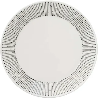 Arabia Mainio Teller aus Porzellan in der Farbe Weiß/Schwarz, Durchmesser: 19 cm, 1025643