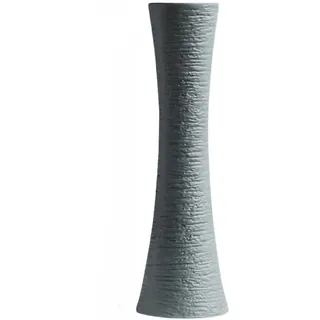 20CM kleine Keramik Blumenknospen Vase schmal Hals dekorative Blumenvasen für Zuhause Hochzeitstisch Schlafzimmer Wohnzimmer Büro Schreibtisch (grau)