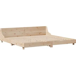 vidaXL Massivholzbett ohne Matratze 200x200 cm Kiefer