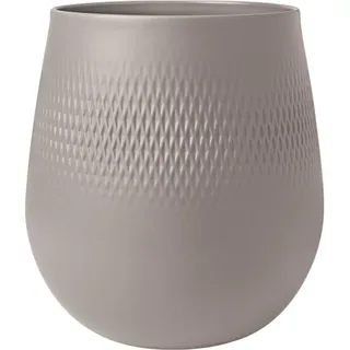 Villeroy & Boch "Vase Manufacture Collier 23 cm", taupe
