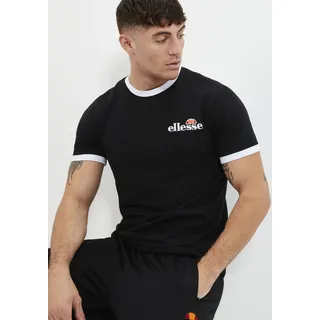T-Shirt ELLESSE "MEDUNO TEE", Herren, Gr. XL, schwarz, Obermaterial: 100% Baumwolle, Rundhals, Shirts T-Shirt