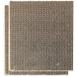 Record Kratzbaum Ersatzkarton für Loft-Kratzbäume; Packung mit 2 Stück, beidseitig verwendbar | Farbe Havanna, Größe 38 x 38 x 2,2 cm