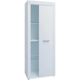 VCM Vitrine 60 x 35 x 159 cm Weiß