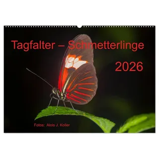 Tagfalter Schmetterlinge (Wandkalender 2026 DIN A2 quer), CALVENDO Monatskalender: Die filigranen Flieger in faszinierenden Bildern (CALVENDO Tiere)