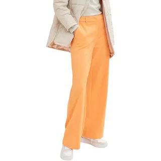 TOM TAILOR Damen 1035890 Lea Straight Fit Hose, 29751 - Bright Mango Orange, 34W / 30L