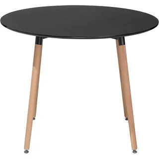 Beliani Esstisch Schwarz 90 cm 90 cm