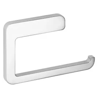 AVENARIUS Serie 480 Toiletten-Papierhalter, Toilettenpapierspender aus verchromtem Messing, Halterung ohne Deckel