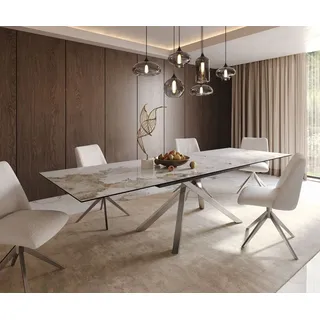 DeLife Edge 200 x 75 x 100 cm beige/weiß