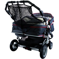 Sunnybaby 850120019 Kinderwagen-Einkaufsnetz für Zwillingswagen, schwarz