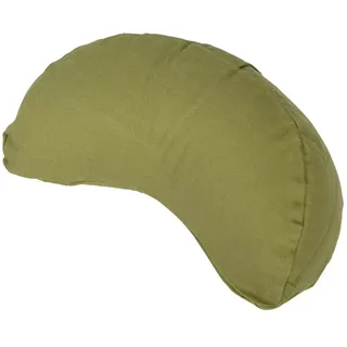 Bodhi Meditationskissen Halbmond | Bodenkissen für Yoga & Meditation | Yogi MOND ECO | 100 % Bio-Baumwollbezug | Yogakissen halbmondförmig mit Buchweizenfüllung | Ergonomisches Halbmondkissen