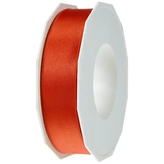 C.E.Pattberg PRÄSENT C.E. Pattberg Satin rot, 25 m Satinband zum Einpacken von Geschenken, 25 mm Breite, Geschenkband zum Dekorieren & Basteln, Dekoband, Anlass