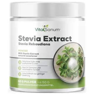 VitaSanum® - Stevia Extrakt (Stevia rebaudiana) Pulver 50 g