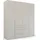 Drehtürenschrank Purisma 201 x 223 x 60 cm Grau/Orange