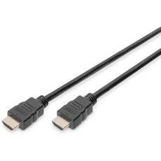 Bild HDMI Kabel mit Ethernet, schwarz, 2m (AK-330107-020-S)