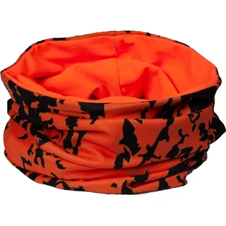 Hubertus Schlauchschal Neckwarmer Micro Fleece Signalorange Wendbar