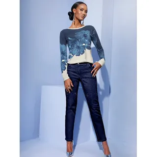 CREATION L Strickpullover »Feinstrickpullover«, blau