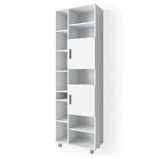 Vicco Ilias Hochschrank 60 x 190 cm Weiß Holz