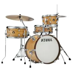 TAMA Club-JAM Shell Pack - Satin Blonde (SBO) w/Hardware - 4-teiliges Komplettset mit 45,7 cm Bassdrum LJJ48H4-SBO