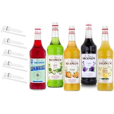 Monin Probierpaket Bar Spritz 5 x 1 l, inkl. 5 Pumpen