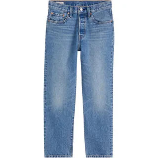 Levi's 501 Crop Jeans mit 7⁄8 Länge in Mittelblau-W27 / L30