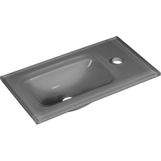 Bild von Glas-Waschbecken für Gäste-WC 45 cm Grau