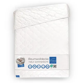 linea by böhmnerwald - kids- Baumwolledecke leicht, 100x135, 100% Baumwolle, Allergiker geeignet, schonend waschbar bis 40°C, in Deutschland produziert