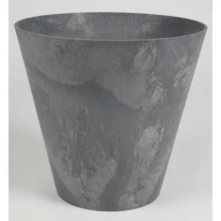 Pflanztopf Tubus Effect 30x28cm Betonoptik grau Übertopf Blumen Pflanzen Stein