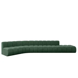 altdecor Eckcouch Textil 6-Sitzer Grün