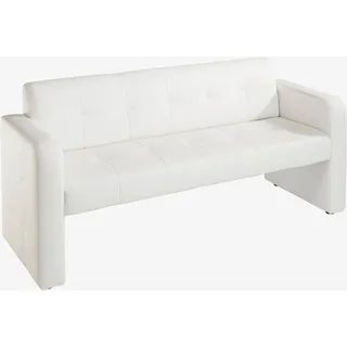 exxpo - sofa fashion Sitzbank »Barista Küchensofa, kompakte Stellmaße, Sitzhöhe 49cm« mit Rückenlehne, weiß