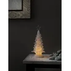 Bild 2803-000 Acryl-Figur Weihnachtsbaum Warmweiß LED Klar