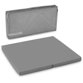 hauck Laufstall Klappmatratze mit Tragetasche Sleeper SQ, 90 x 90 x 5 cm, Klein Zusammenklappbar, Schaumstoffmatratze, Reisematratze, Spielunterlage (Grey)