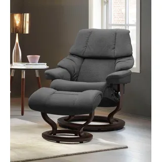 Stressless Stressless® Relaxsessel »Reno«, mit Classic Base, Größe S, M & L, Gestell Braun grau