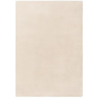 benuta Nest Wollteppich Bent Cream 250x350 cm , Creme , Textil , Beton Optik , Rechteckig , 250x350 cm , pflegeleicht , Teppiche und Böden, Teppiche, Schafwollteppiche