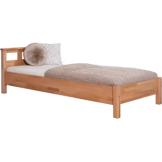 TICAA Kinderbett Merci 100 x 200 cm Buche massiv geölt beige