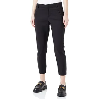 VERO MODA Damen Vmvictoria Mr Antifit Ankle Pants Petite Hose, Schwarz, M / 28L EU