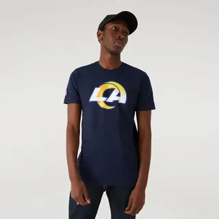 New Era Nfl Regular Los Angeles Rams Kurzarm-t-shirt - Dk Blue - S