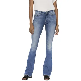 Only Jeans ONLBLUSH MID FLARED TAI467 Blau - W25/L26