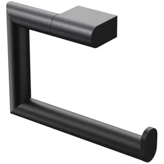 Steinberg Serie 480 Toilettenpapierhalter, ohne Deckel, Messing, 4802800S, Farbe: Mattschwarz