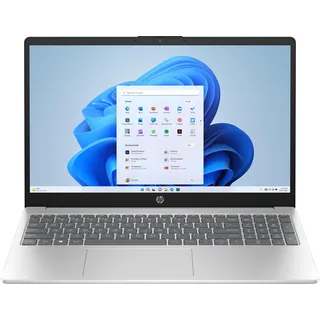 HP 15 15,6" Intel N100 4 GB RAM 128 GB SSD Intel UHD Graphics Windows 11 Home Silber