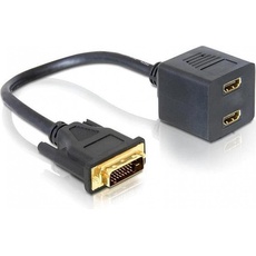 Bild 65069 Adapter DVI-D Stecker - 2x HDMI Buchse 0,2 m