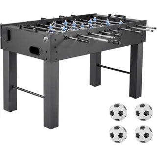 Vevor Tischfußballtisch in Standardgröße (1372 x 737 x 878 mm), Indoor-Kickertisch für Zuhause, Familie und Spielzimmer, langlebiges Set, inkl. 4 Bällen & Punktezähler & 2 Getränkehaltern