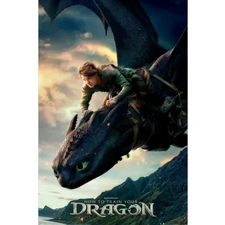 Pyramid International Maxi-Poster "How to Train Your Dragon" – Live Action – "Zahnlos"-Design auf Qualitätspapier gedruckt – 90 cm x 60 cm – Einheitsgröße