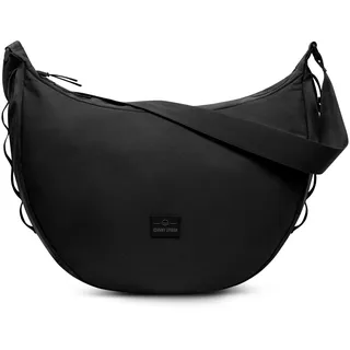 Johnny Urban Crossbody Bag Damen & Herren Schwarz - Ally XL - Moon Bag Design - Umhängetasche im Halbmond Stil - Tasche mit 16 Zoll Laptopfach - Wasserabweisend