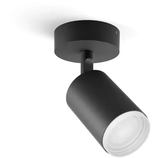Philips HUE Led-Spotkopf , Schwarz , Metall , 8.2x16.3x8.2 cm , Lampen & Leuchten, Innenbeleuchtung, Spots & Strahler, Deckenspots