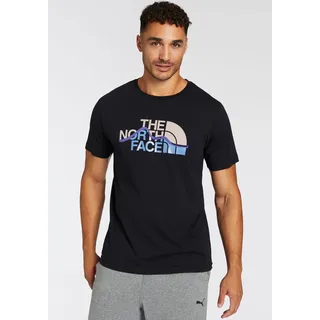The North Face - SS MOUNTAIN LINE Tee - T-Shirt Gr. XXL schwarz