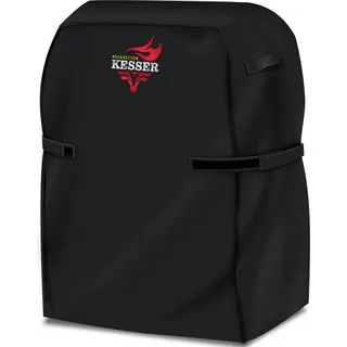 KESSER® Premium BBQ Grillabdeckung Gasgrill Grillhaube Abdeckung Wetterfest - für Weber, Brinkmann, Char Broil Grill Abdeckhaube Schutzhülle | 600D Oxford- Gewebe Reißfest - Schwarz